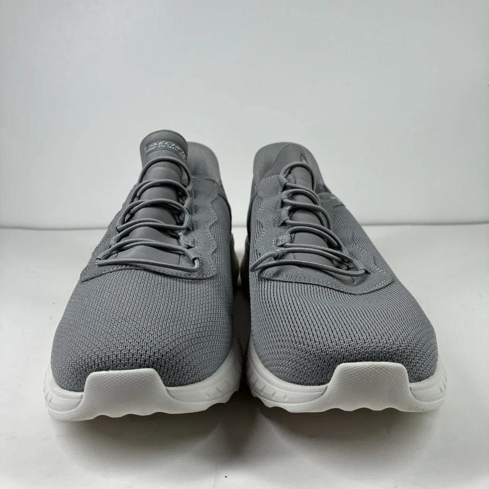 Skechers BOBS Squad Chaos Daily Hype Men's 11W Gray Hands Free Slip-Ins Sneakers